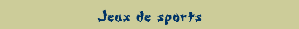 Jeux de sports